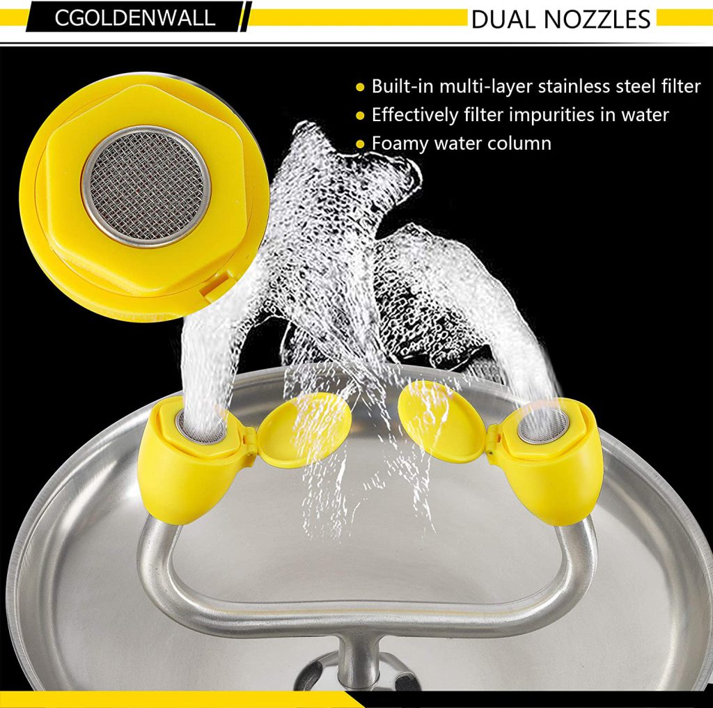 Emergency Wall Mounted Eye Wash Basin SafetyFirst