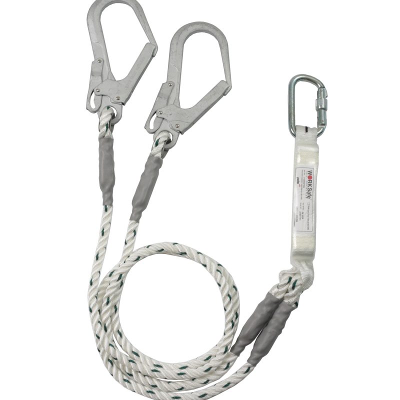Energy Absorber with Double Rope Safety Lanyard