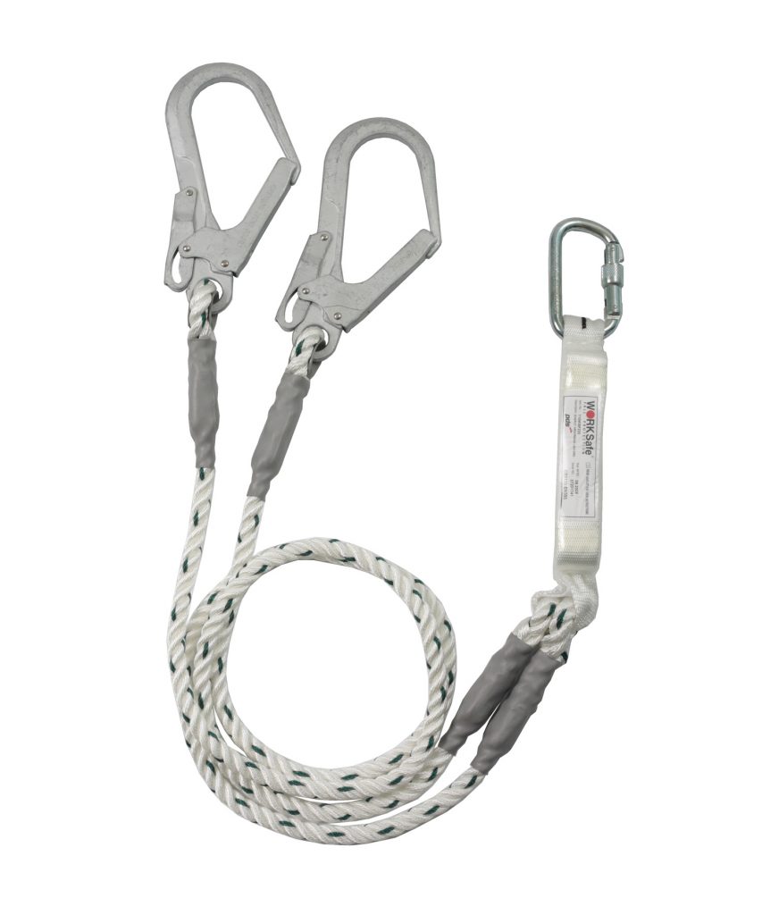 Energy Absorber with Double Rope Safety Lanyard