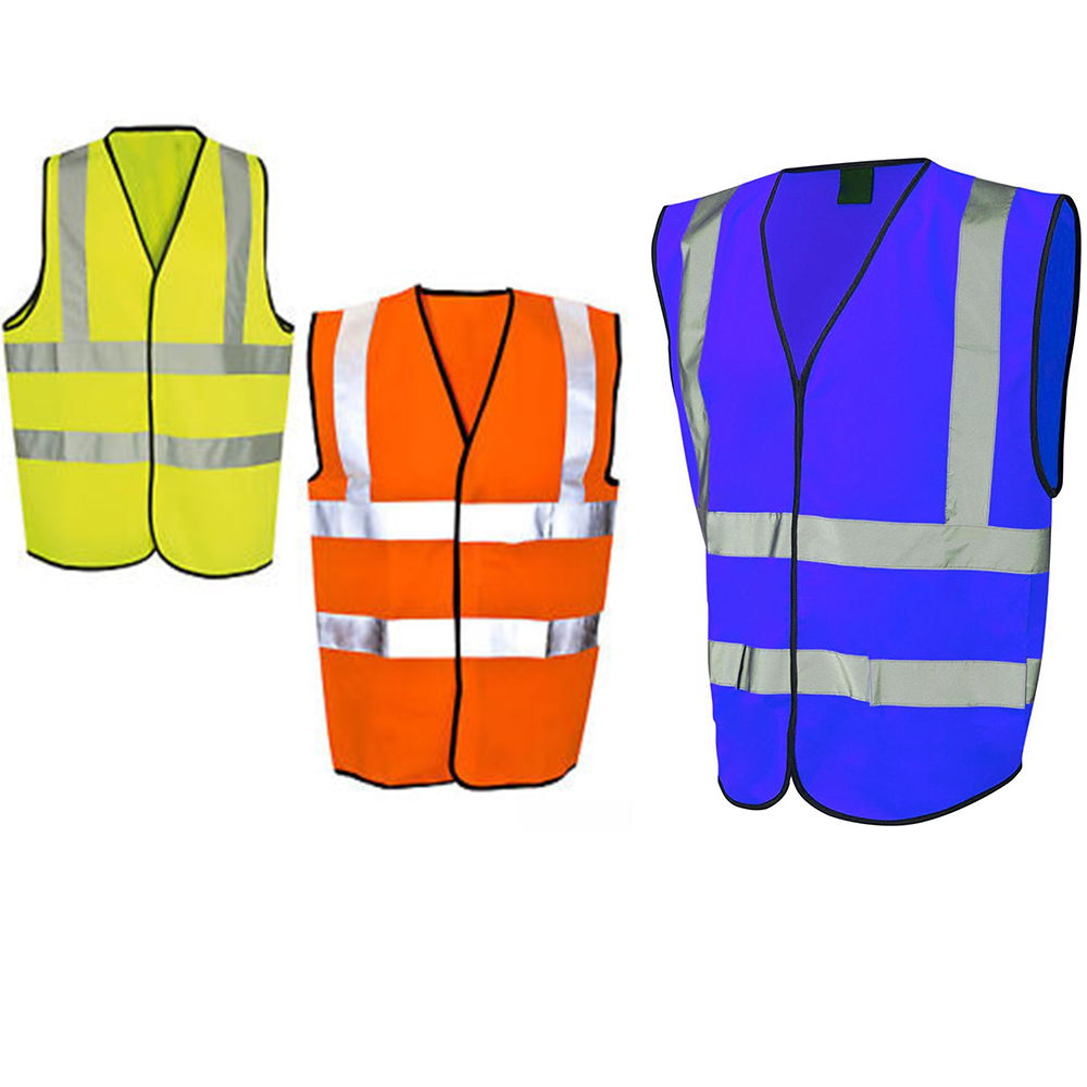 ORANGE, BLUE & FLUORESCENT GREEN SAFETY VEST - SafetyFirst