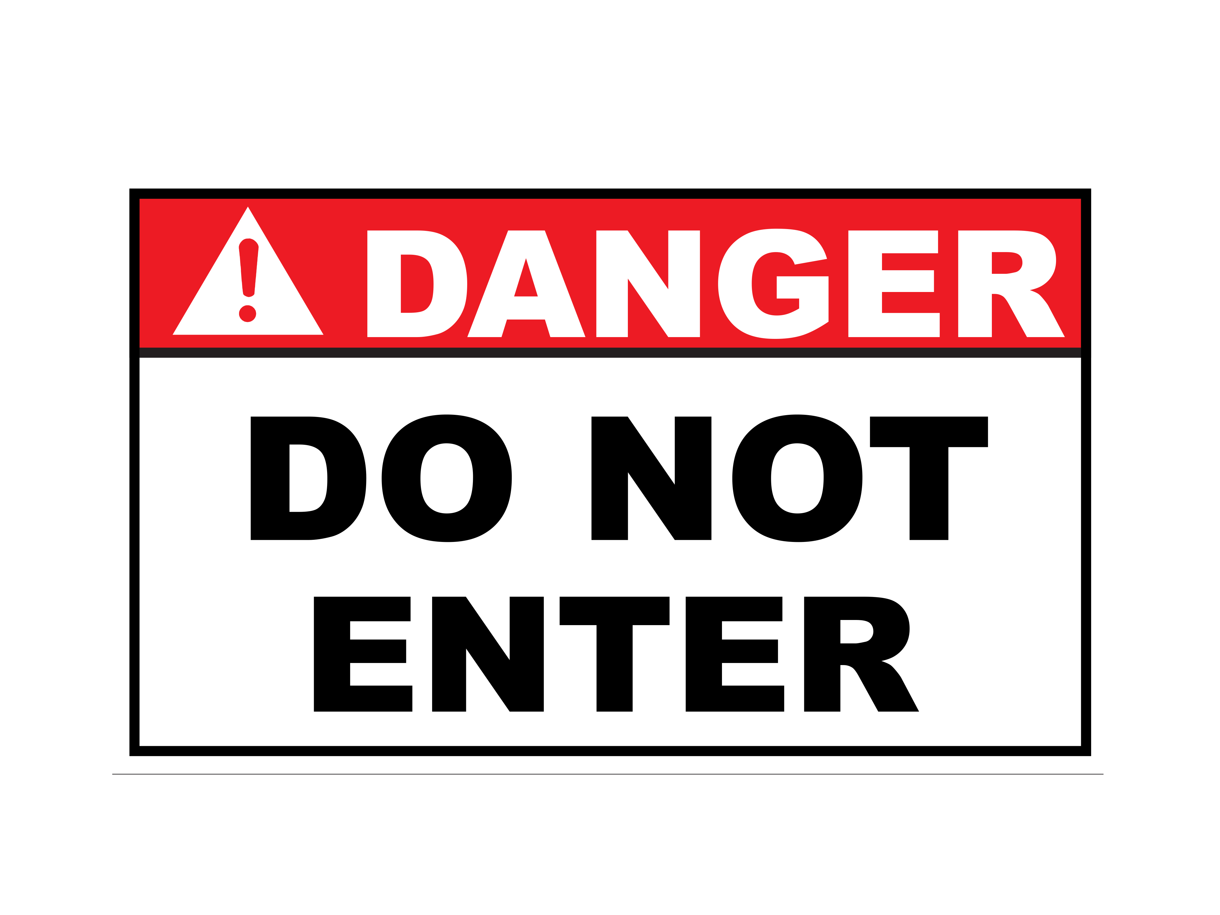 Do Not Enter Printable Sign