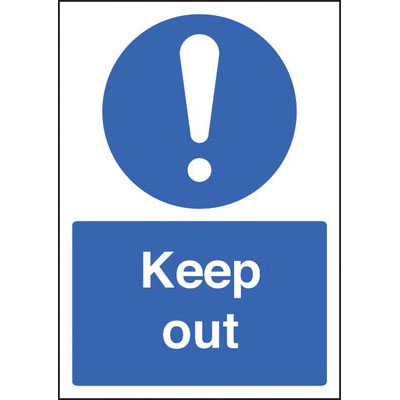 KEEP OUT SAFETY SIGN