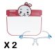 KIDS FACE SHIELD WITH GLASS FRAME – 2PCS – RANDOM STYLE