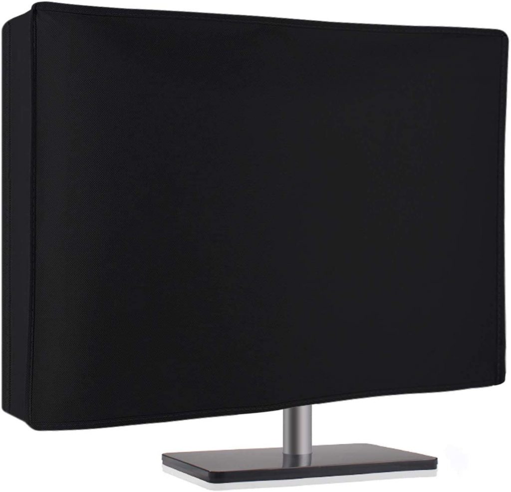 Nonwoven Monitor Dust Cover for 27” 28” 29″ LED LCD Screens Flat Panel HD Display (Size: 28W x 18H x 4D) -Black