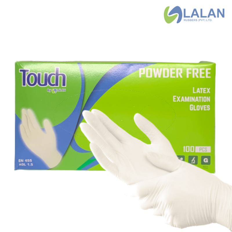 LATEX DISPOSABLE GLOVES – POWDER FREE