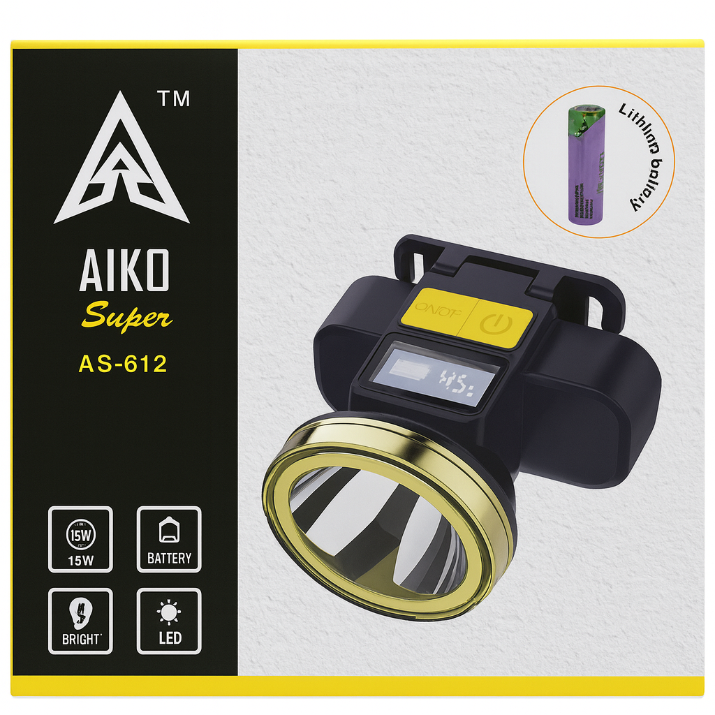 3W AIKO Super AS-612 Rechargeable LED Headlamp