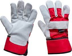 COTTON MIX LEATHER WORK GLOVE
