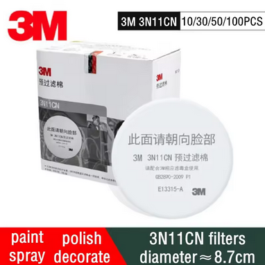 3M 3N11CN CARTRIDGE EXTRA FILTER COTTON 3200 SERIES