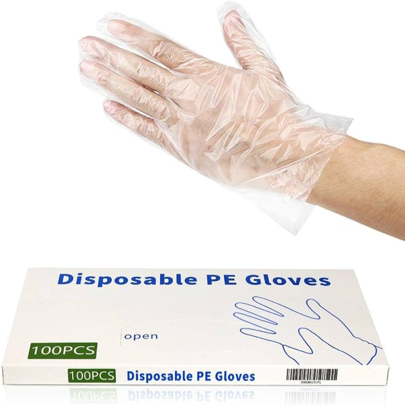 DISPOSABLE PE GLOVES-CLEAR 100GLOVES PACK