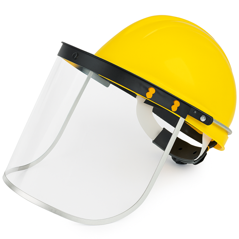 SAFETY HELMET WITH VISOR GUARD